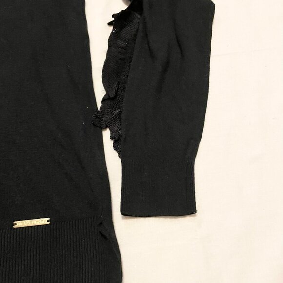 Michael Kors Womens Size Small Long Sleeve Turtleneck Ruffled Sleeves Sweater - Picture 5 of 16